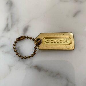 Coach Metallic Gold Hang Tag